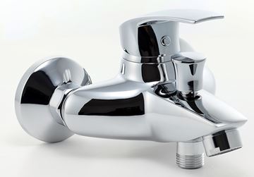 NOVASERVIS METALIA 57 vanová nástěnná baterie, s přepínačem, se sprchovou soupravou, chrom 57024,0 Obrázek - fotka
