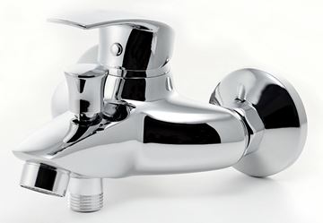 NOVASERVIS METALIA 57 vanová nástěnná baterie, s přepínačem, se sprchovou soupravou, chrom 57024,0 Obrázek - fotka