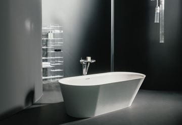 LAUFEN KARTELL vanová baterie na podlahu, s přepínačem, se sprchovou soupravou, chrom H3213310041211 Obrázek - fotka
