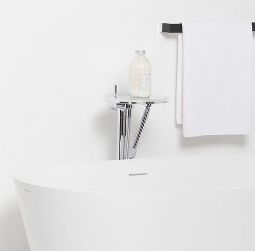 LAUFEN KARTELL vanová baterie na podlahu, s přepínačem, se sprchovou soupravou, chrom H3213310041211 Obrázek - fotka