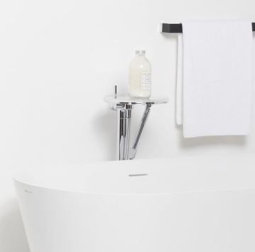 LAUFEN KARTELL vanová baterie na podlahu, s přepínačem, se sprchovou soupravou, chrom H3213310041211 Obrázek - fotka