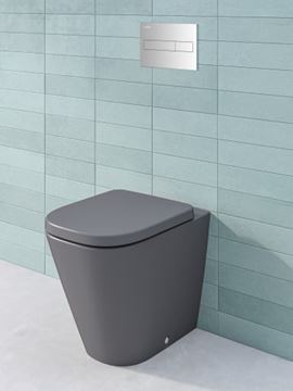 LAUFEN LIS AW1 ovládací tlačítko pro dvě splachování, plast, chrom H8956610040001 Obrázek - fotka