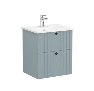 VITRA ROOT GROOVE skříňka s umyvadlem 60x47x67 cm, 2 zásuvky, matná zelená