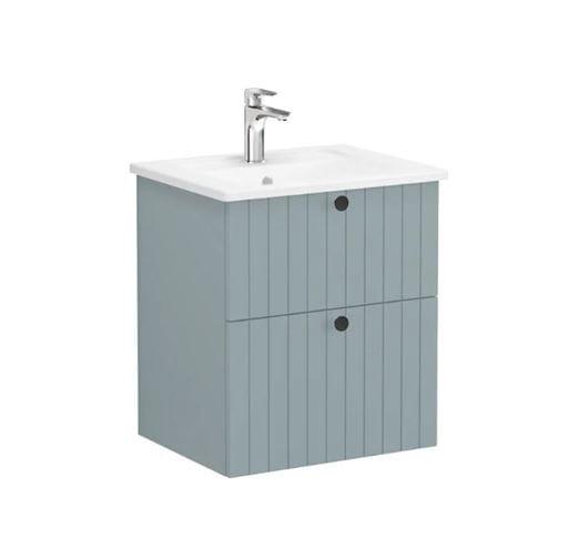 VITRA ROOT GROOVE skříňka s umyvadlem 60x47x67 cm, 2 zásuvky, matná zelená 69411 Obrázek - Hlavní obrázek