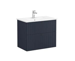 VITRA ROOT GROOVE skříňka s umyvadlem 80x47x67 cm, 2 zásuvky, matná tmavě modrá