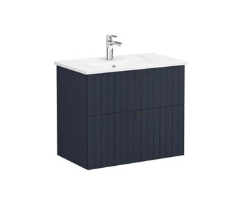 VITRA ROOT GROOVE skříňka s umyvadlem 80x47x67 cm, 2 zásuvky, matná tmavě modrá