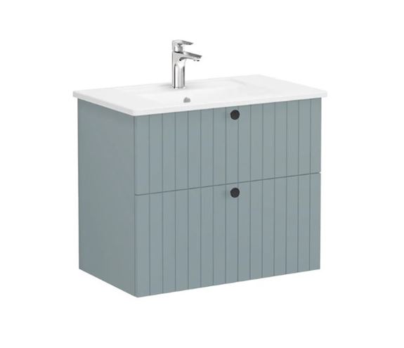 VITRA ROOT GROOVE skříňka s umyvadlem 80x47x67 cm, 2 zásuvky, matná zelená 69432 Obrázek - Hlavní obrázek