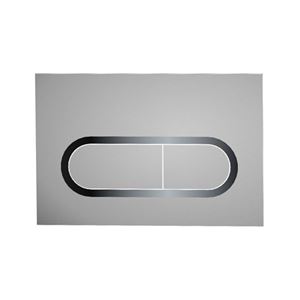 RAVAK CHROME ovládací tlačítko pro dvě splachování, kov, satin