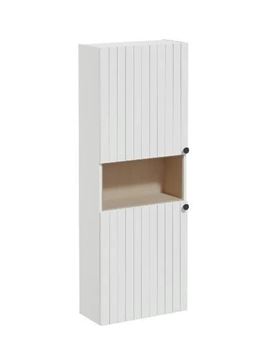 VITRA ROOT GROOVE vysoká skříňka 57x27x155 cm, 1 police, 2 dvířka, matná bílá