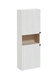 VITRA ROOT GROOVE vysoká skříňka 57x27x155 cm, 1 police, 2 dvířka, matná bílá