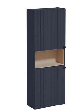 VITRA ROOT GROOVE vysoká skříňka 57x27x155 cm, 1 police, 2 dvířka, matná tmavě modrá