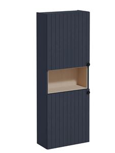 VITRA ROOT GROOVE vysoká skříňka 57x27x155 cm, 1 police, 2 dvířka, matná tmavě modrá