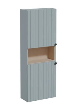 VITRA ROOT GROOVE vysoká skříňka 57x27x155 cm, 1 police, 2 dvířka, matná zelená