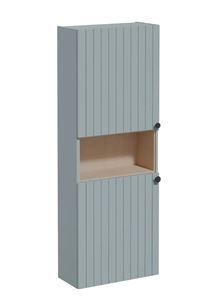 VITRA ROOT GROOVE vysoká skříňka 57x27x155 cm, 1 police, 2 dvířka, matná zelená