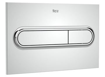 ROCA IN-WALL PL1 ovládací tlačítko pro dvě splachování, chrom