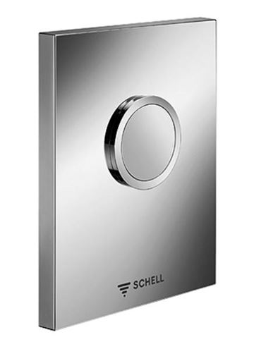 SCHELL COMPACT II EDITION ND ovládací tlačítko splachování, Start/Stop, antivandal, zinek/ocel, chrom/kartáčovaný nerez 028152899 Obrázek - Hlavní obrázek