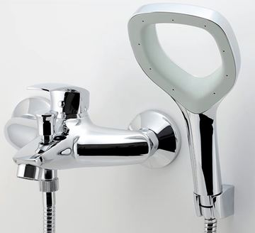 NOVASERVIS METALIA ECO+ vanová nástěnná baterie, s přepínačem, se sprchovou soupravou, chrom 57020,0E Obrázek - fotka