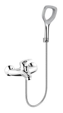 NOVASERVIS METALIA ECO+ vanová nástěnná baterie, s přepínačem, se sprchovou soupravou, chrom