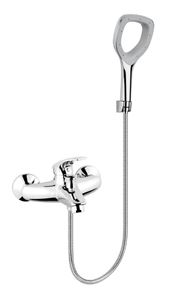 NOVASERVIS METALIA ECO+ vanová nástěnná baterie, s přepínačem, se sprchovou soupravou, chrom