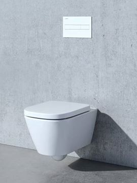 LAUFEN LIS AW1 ovládací tlačítko pro dvě splachování, plast, bílá H8956610000001 Obrázek - fotka