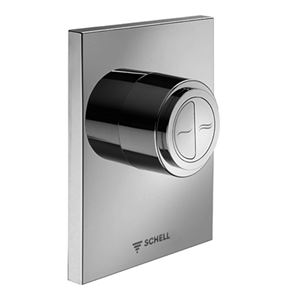 SCHELL COMPACT II EDITION ECO 100 ovládací tlačítko pro dvě splachování, plast, chrom