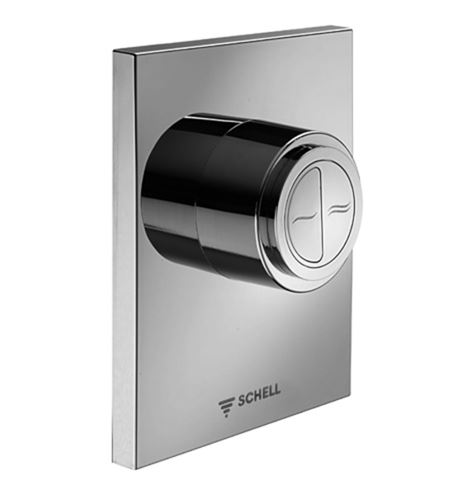 SCHELL COMPACT II EDITION ECO 100 ovládací tlačítko pro dvě splachování, plast, chrom 028250699 Obrázek - Hlavní obrázek