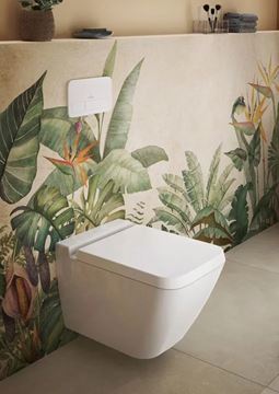 VILLEROY & BOCH VICONNECT 200S ovládací tlačítko pro dvě splachování, plast, lesklá bílá 92249068 Obrázek - fotka