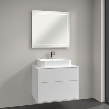 VILLEROY & BOCH FINION zrcadlo 80x75 cm, s osvětlením, s regulací teploty světla F6008000 Obrázek - fotka