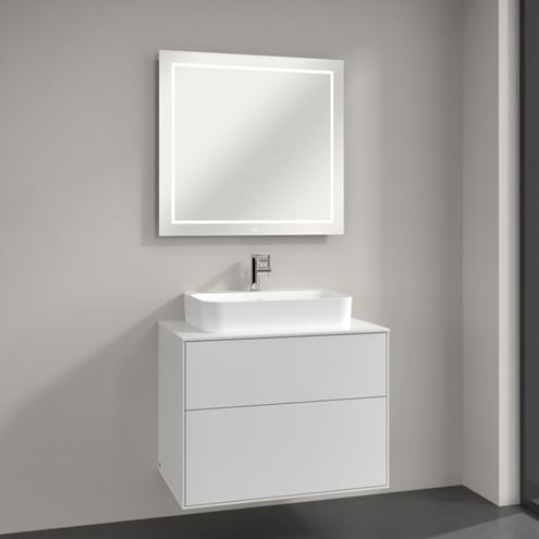 VILLEROY & BOCH FINION zrcadlo 80x75 cm, s osvětlením, s regulací teploty světla F6008000 Obrázek - fotka