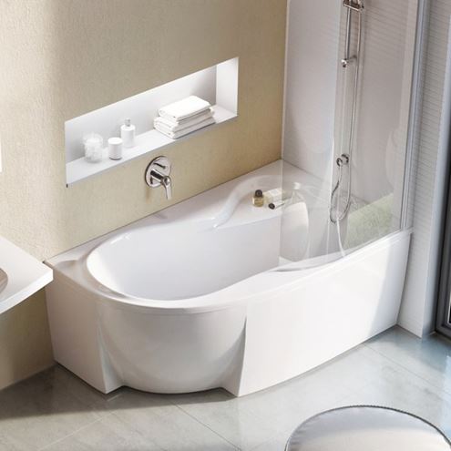 RAVAK ROSA 95 rohová vana 150x95 cm, bez nožiček, akrylát C561000000 Obrázek - fotka