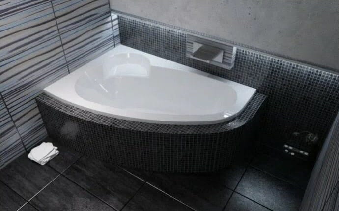 RAVAK ASYMMETRIC rohová vana 170x110 cm, bez nožiček, akrylát C481000000 Obrázek - fotka