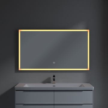 VILLEROY & BOCH SUBWAY 3.0 zrcadlo 130x75 cm, s osvětlením, s regulací stmívání a teploty světla, se senzorem A46313BC Obrázek - fotka