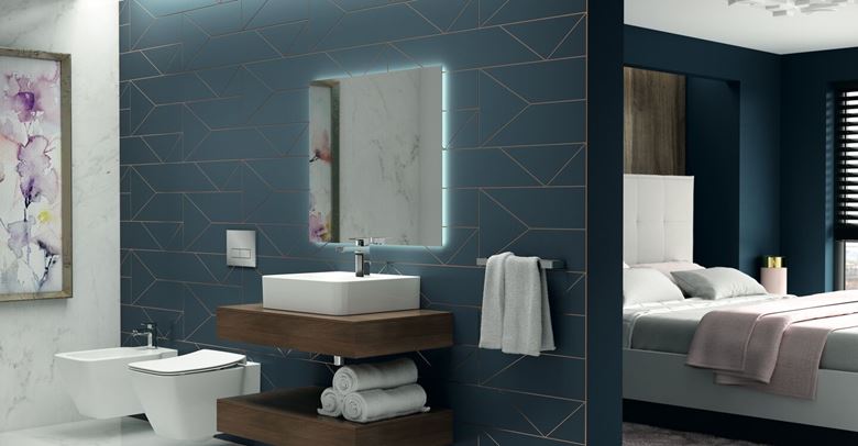 IDEAL STANDARD MIRROR & LIGHT zrcadlo 100x70 cm, reverzibilní, s osvětlením, s vyhříváním T3337BH Obrázek - fotka