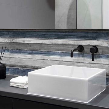 MARAZZI COLORPLAY dekor 30x90 cm, mat, brush white M4Q5 Obrázek - fotka