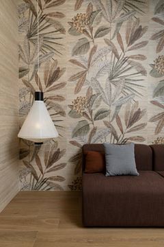 MARAZZI MYSTONE TRAVERTINO dekor 120x120 cm, mat, pannello botanico classico M9P5 Obrázek - fotka