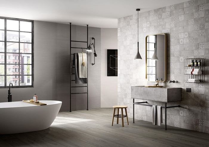 MARAZZI MATERIKA dekor 40x120 cm, mat, grigio/antracite MMJY Obrázek - fotka