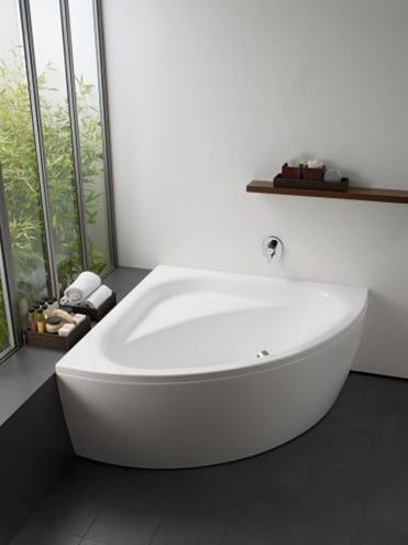 LAUFEN SOLUTIONS rohová vana 150x150 cm, bez nožiček, akrylát H2445000000001 Obrázek - fotka