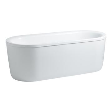 LAUFEN SOLUTIONS volně stojící vana 170x75 cm, s rámem a panelem, akrylát