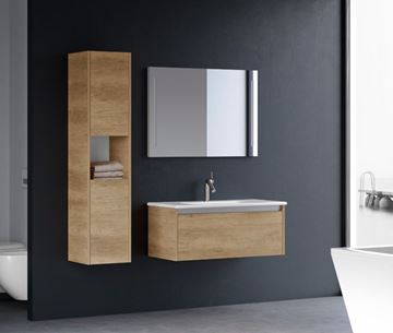DŘEVOJAS STRIPE ZCO 50 zrcadlo 50x70 cm, s osvětlením, s regulací stmívání, se senzorem 29473 Obrázek - fotka