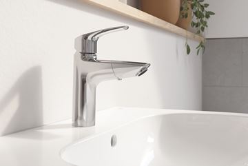 GROHE EUROSMART umyvadlová stojánková baterie, s vytahovací sprškou a odtokovou soupravou, chrom 23976003 Obrázek - fotka