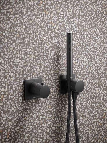 KEUCO EDITION ATELIER ruční sprcha 187 mm, matná černá 56080370100 Obrázek - fotka