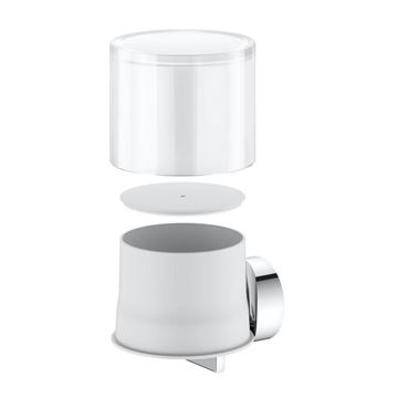 KEUCO REVA dávkovač tekutého mýdla 150 ml, nástěnný, sklo, chrom 12852019000 Obrázek - fotka