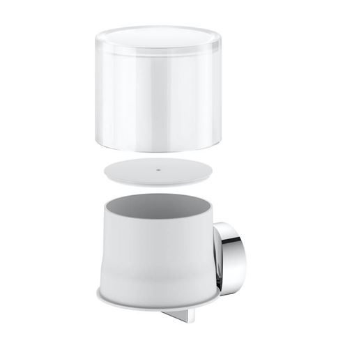 KEUCO REVA dávkovač tekutého mýdla 150 ml, nástěnný, sklo, chrom 12852019000 Obrázek - fotka