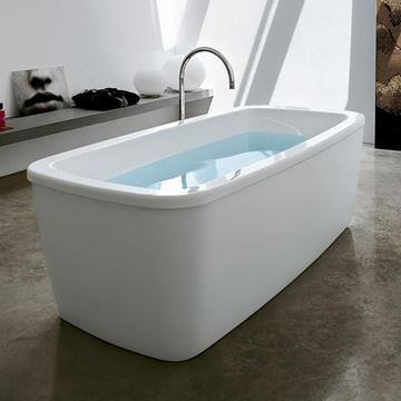 LAUFEN PALOMBA COLLECTION volně stojící vana 180x90 cm, s konstrukcí a panelem, akrylát H2318000000001 Obrázek - fotka