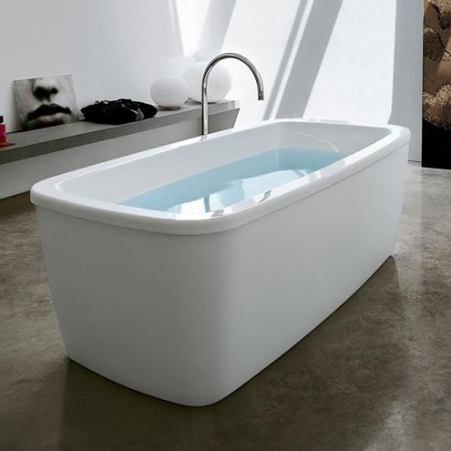 LAUFEN PALOMBA COLLECTION volně stojící vana 180x90 cm, s konstrukcí a panelem, akrylát H2318000000001 Obrázek - fotka