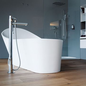 LAUFEN PALOMBA COLLECTION volně stojící vana 180x90 cm, s odtokovou soupravou, sentec H2458020000001 Obrázek - fotka
