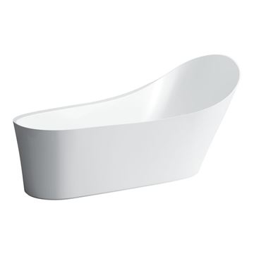 LAUFEN PALOMBA COLLECTION volně stojící vana 180x90 cm, s odtokovou soupravou, sentec