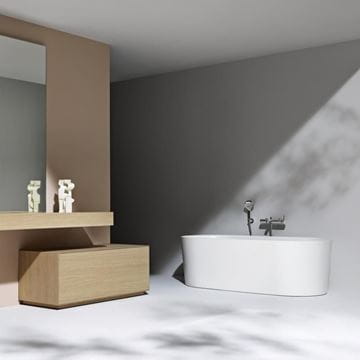 LAUFEN VAL volně stojící vana 160x75 cm, s odtokovou soupravou, sentec H2302820000001 Obrázek - fotka