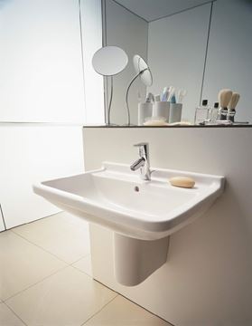DURAVIT STARCK 3 umyvadlo 60 cm, s otvorem pro baterii a přepadem 0300600000 Obrázek - fotka