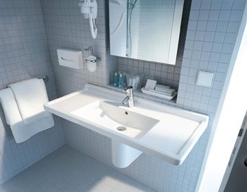 DURAVIT STARCK 3 umyvadlo 105 cm, s otvorem pro baterii a přepadem 0304100000 Obrázek - fotka